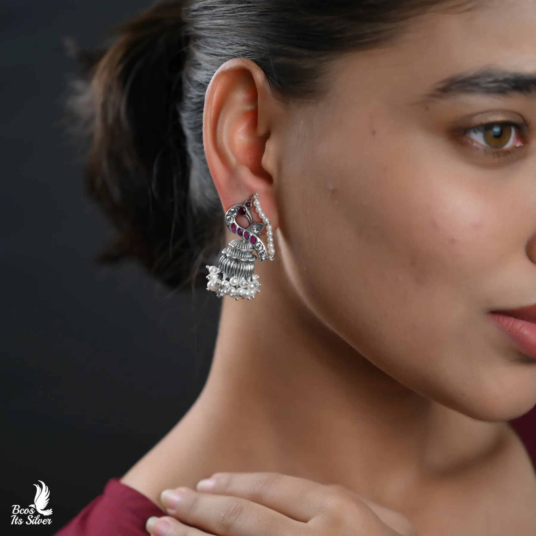 Oxidized Jhumka - 4455
