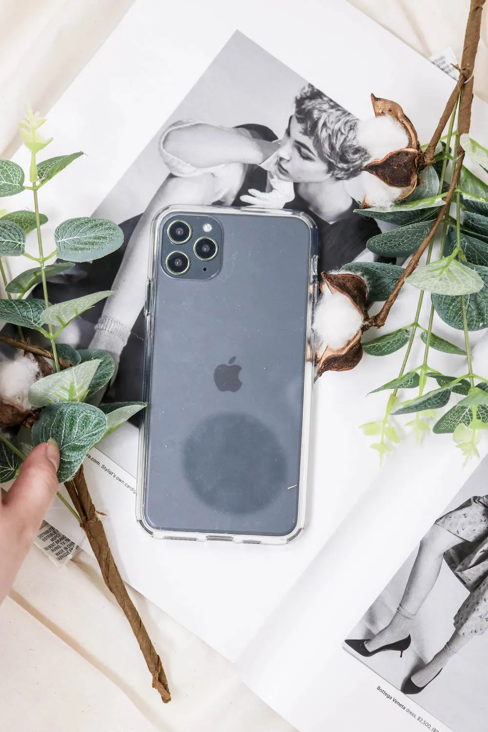 Personalized Heart Writing Clear Case