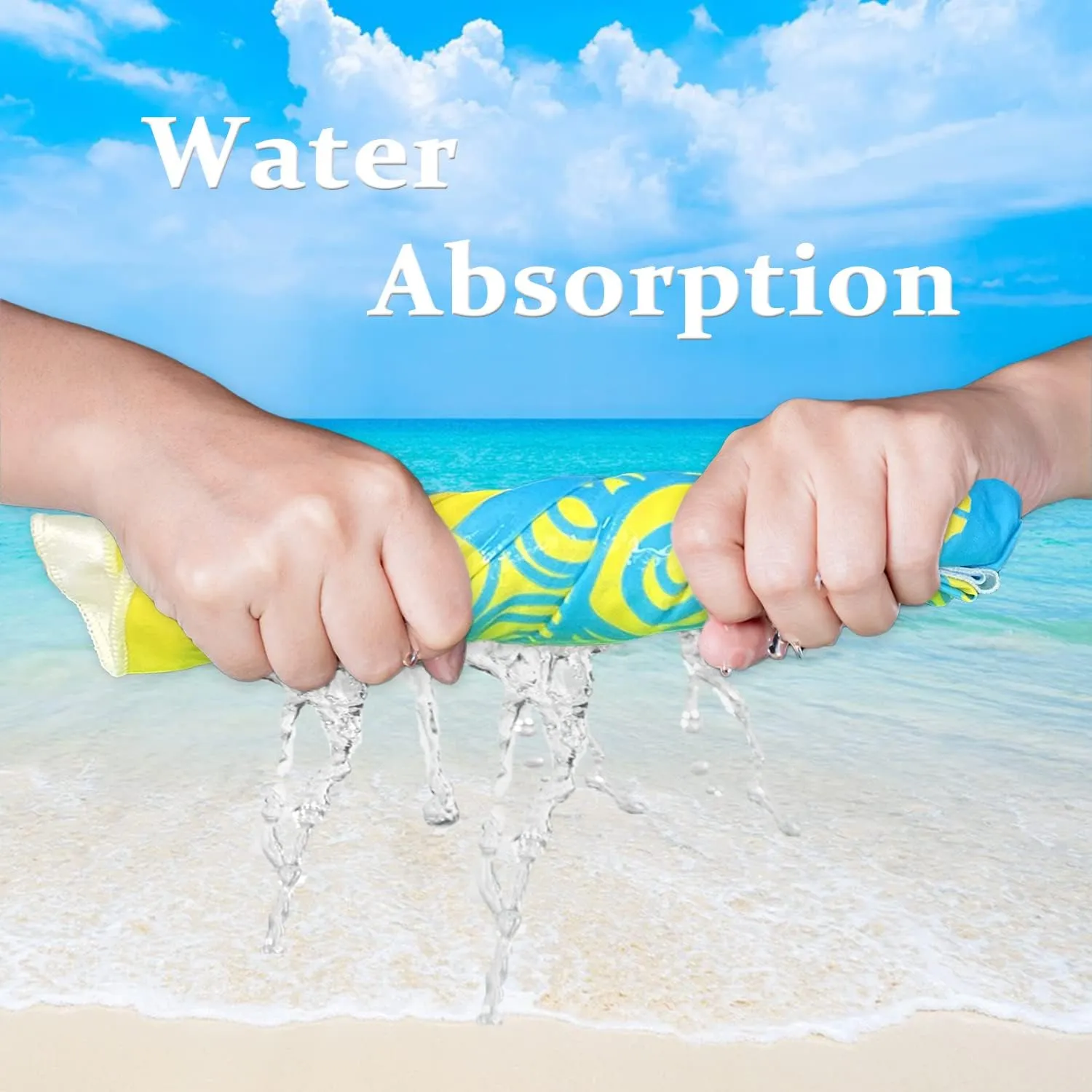 Romantic Angels Microfiber Beach Towels Oversized, Quick Drying Bath Towel Stripe Absorbent Bath Towel for, Travel, Summer, Sport, Swimming, Pool, Yoga, Camping