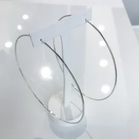 Roset 18K White Gold Large Hoop Earrings