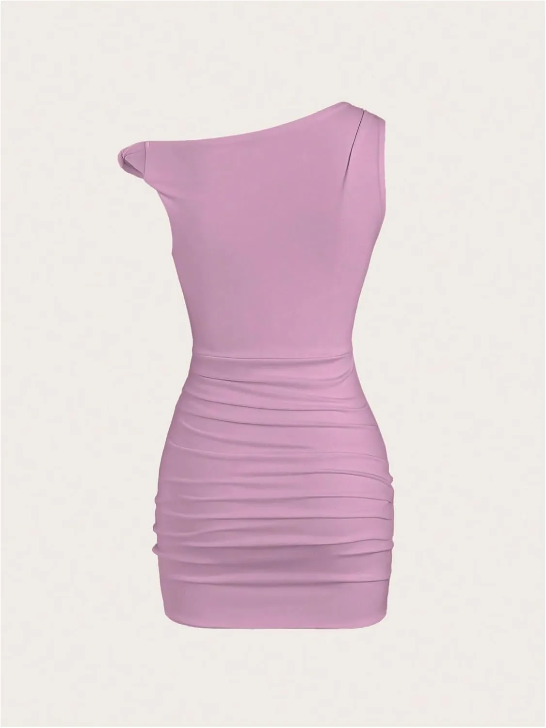 SOLY HUX Women's Summer Mini Dresses Off The Shoulder Ruched Bodycon Graduation Dress Sexy Going Out Party Club Outfits