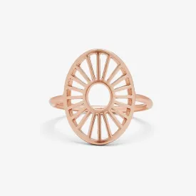 Sunburst Ring Rose Gold - Size 7