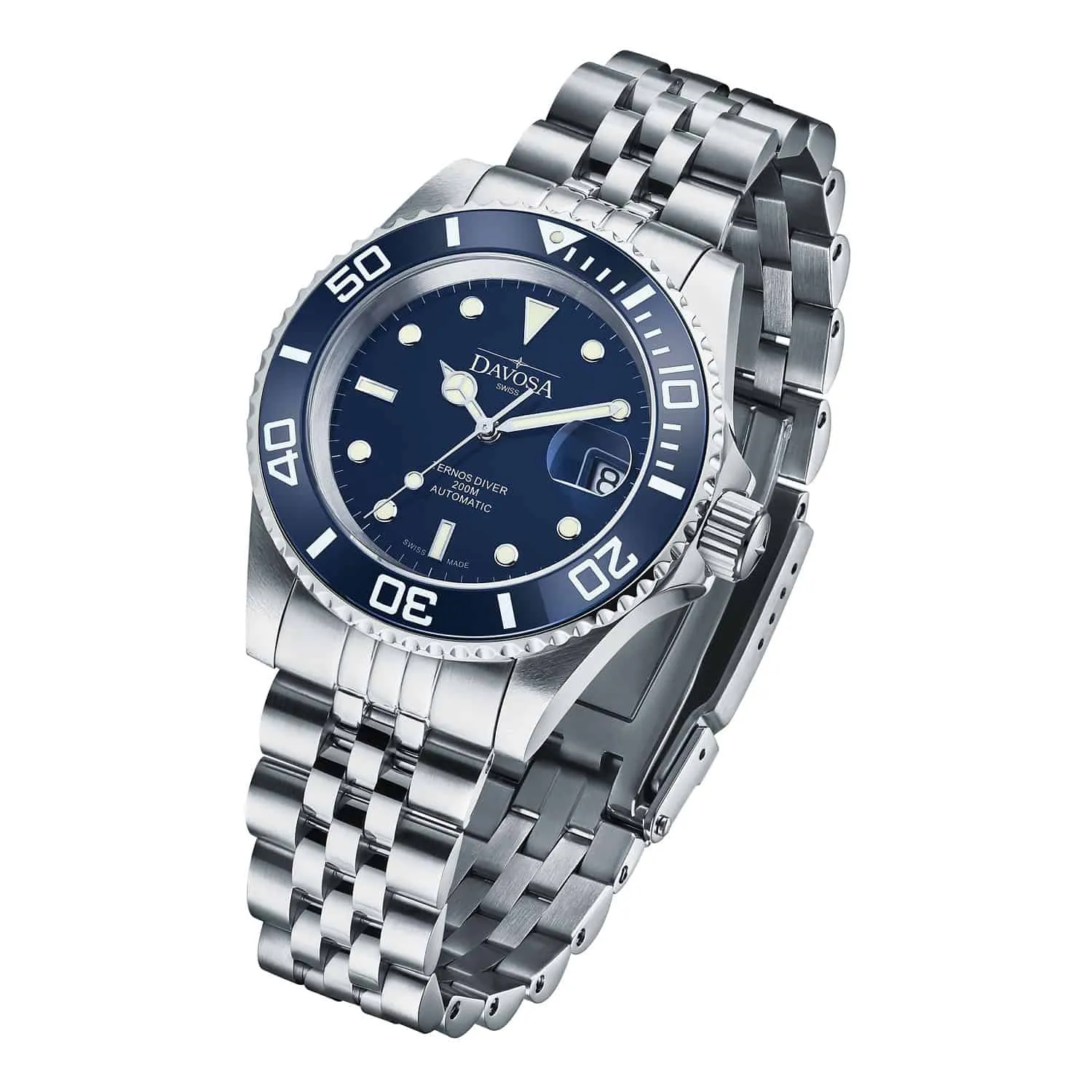 Ternos Ceramic Automatic 200m Blue Diving Watch 16155504 OUTLET