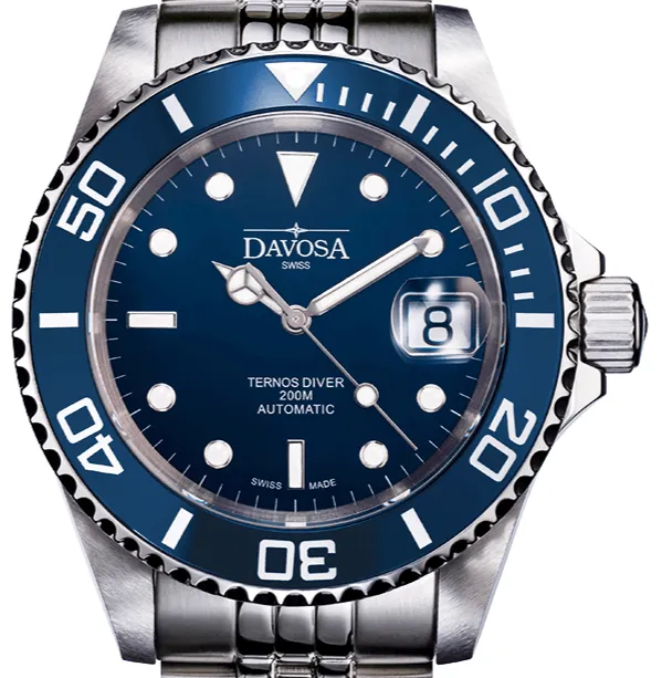 Ternos Ceramic Automatic 200m Blue Diving Watch 16155504 OUTLET