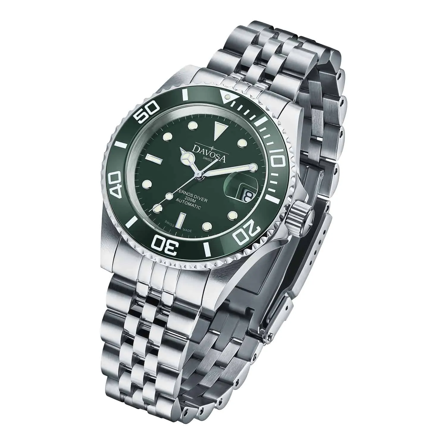 Ternos Ceramic Automatic 200m Green Diving Watch 16155507
