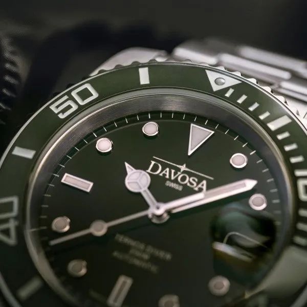 Ternos Ceramic Automatic 200m Green Diving Watch 16155507