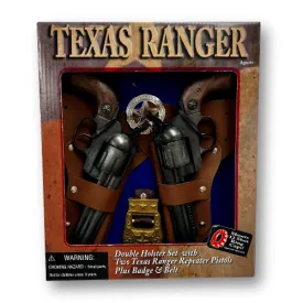 Texas Ranger Double Holster and Pistol Set