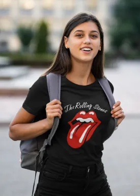 The Rolling Stones Women Half Sleeve T-Shirt