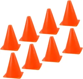 Toyvian 8Pcs Athletic Cones for Sports Training Portable Markers for Roller Skating Soccer Bright Colored Obstacle Cones for Outdoor Activities and Games