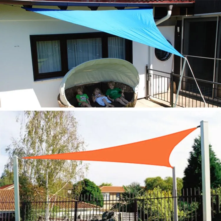 Triangle Outdoor Garden Sunshade Sail Waterproof Anti-UV Canopy, Size: 4.5m x 4.5m x 4.5m(Black)
