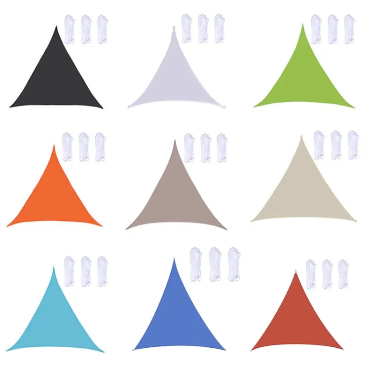 Triangle Outdoor Garden Sunshade Sail Waterproof Anti-UV Canopy, Size: 4.5m x 4.5m x 4.5m(Black)