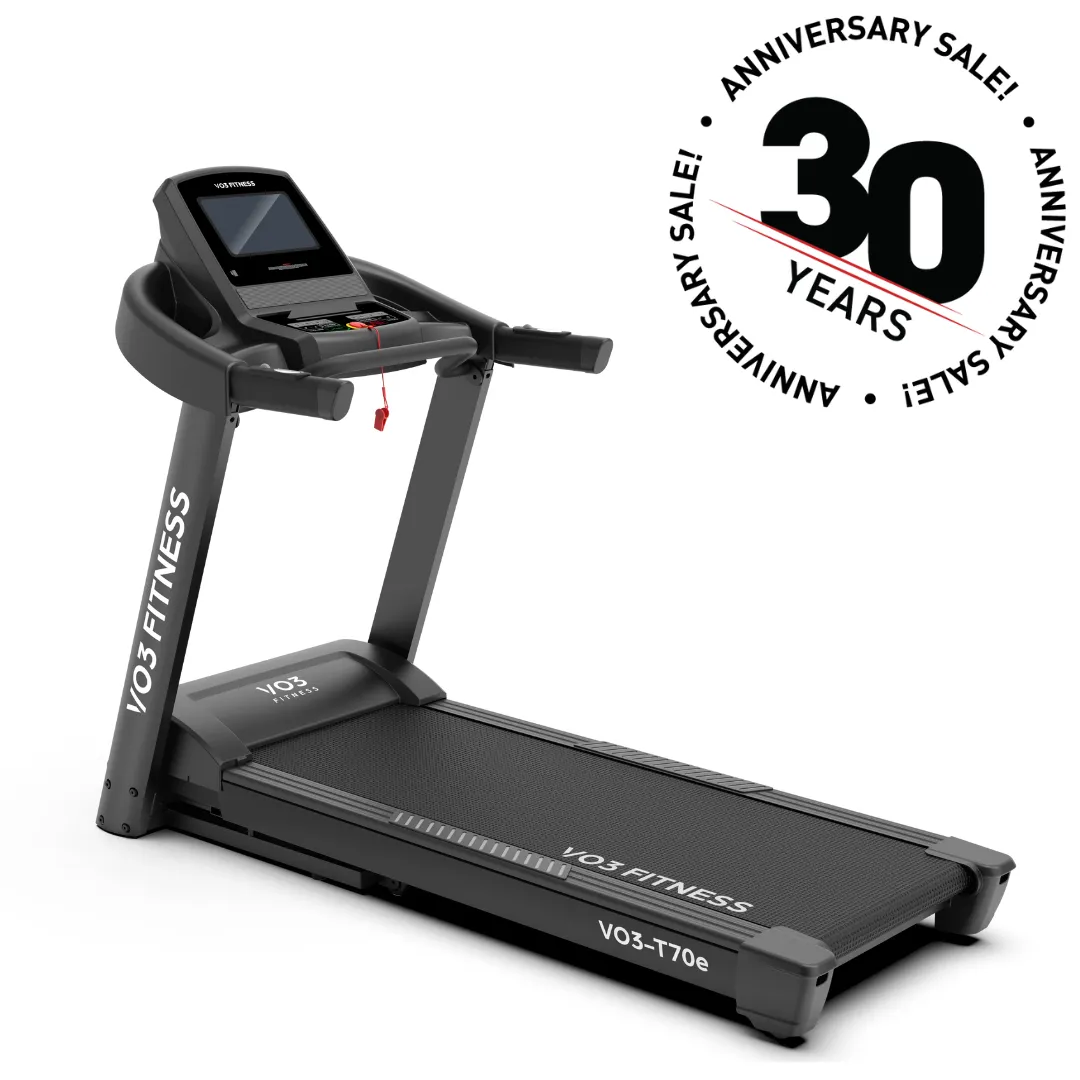 VO3 Fitness - T70e Folding Treadmill - FREE SPIN BIKE!