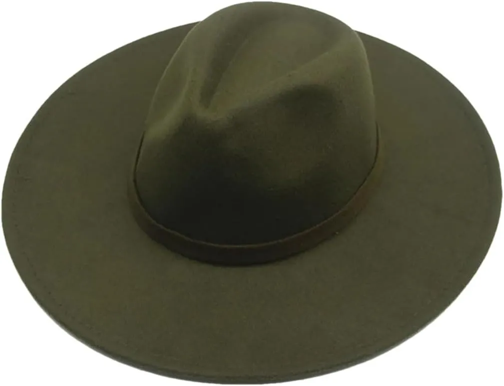 Women Fedora Hats Men Solid Band Hats Panamas Outdoor Wedding Felted Hat